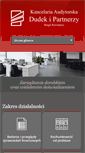 Mobile Screenshot of kancelaria-dudek.pl